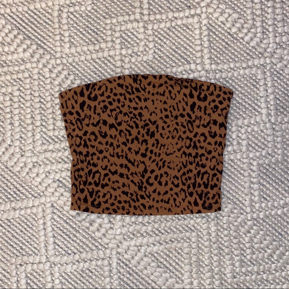 Urban outfitters animal print tube top